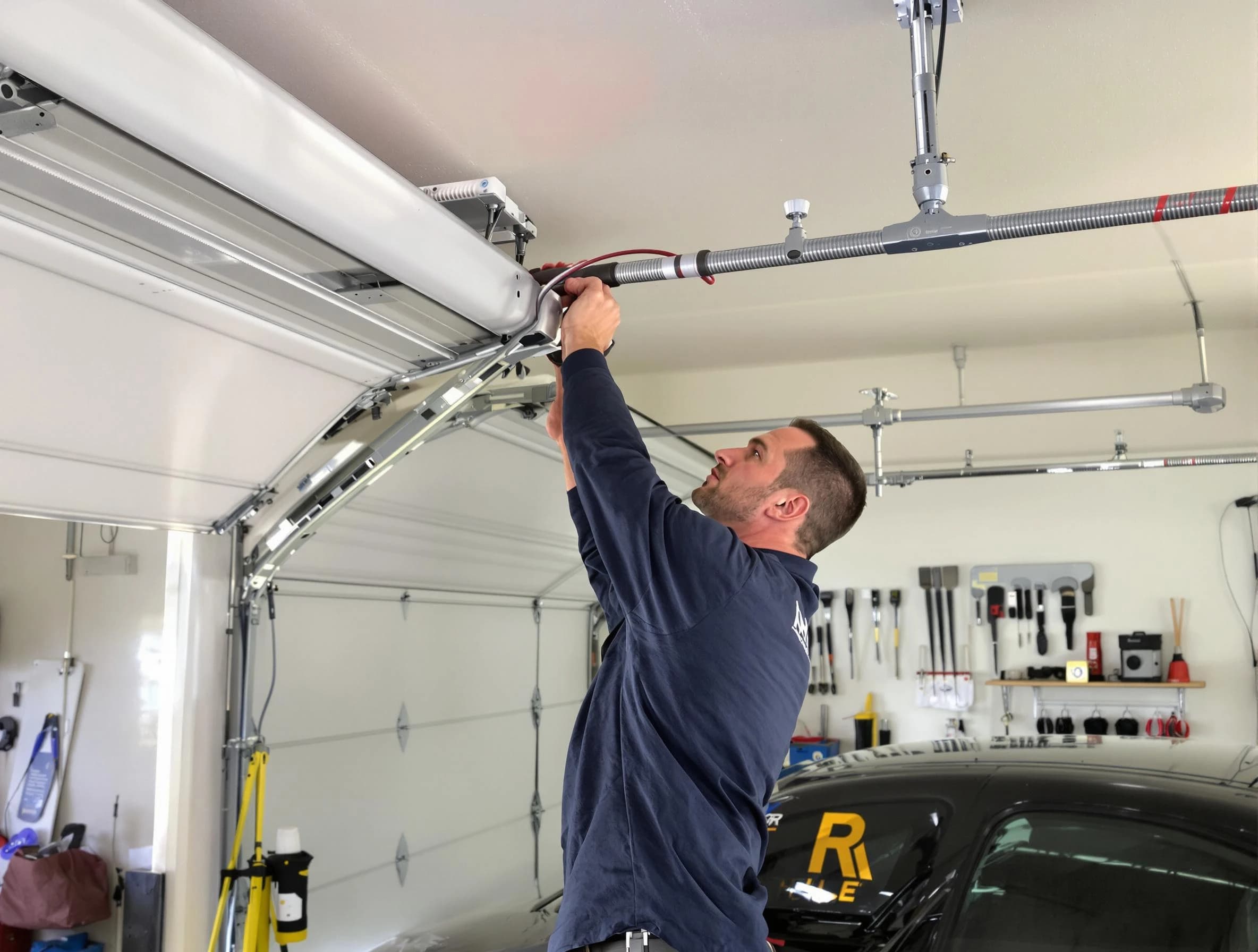 Kendall Park Garage Door Repair technician performing garage door cable repair in Kendall Park