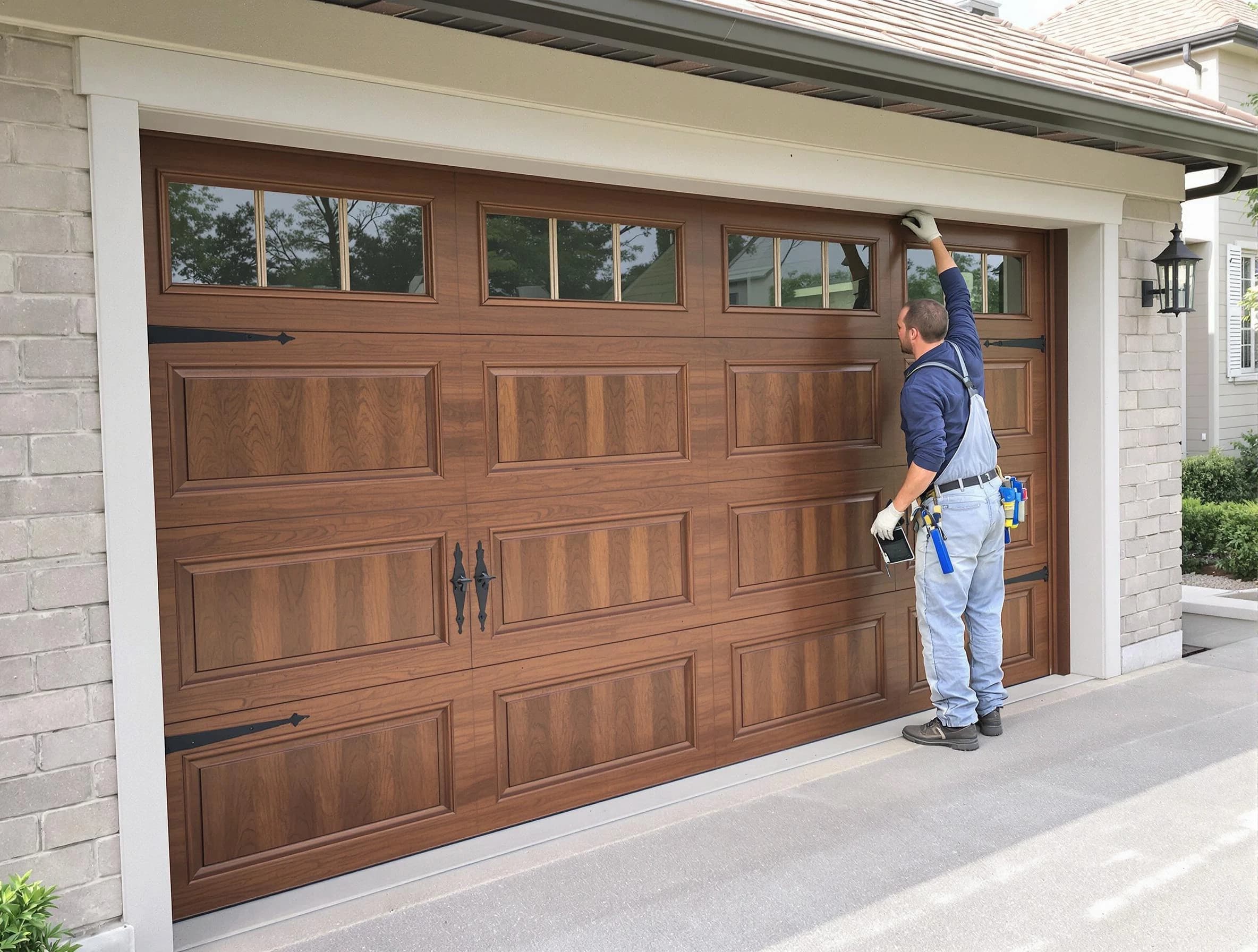 Custom garage door showcase by Kendall Park Garage Door Repair in Kendall Park