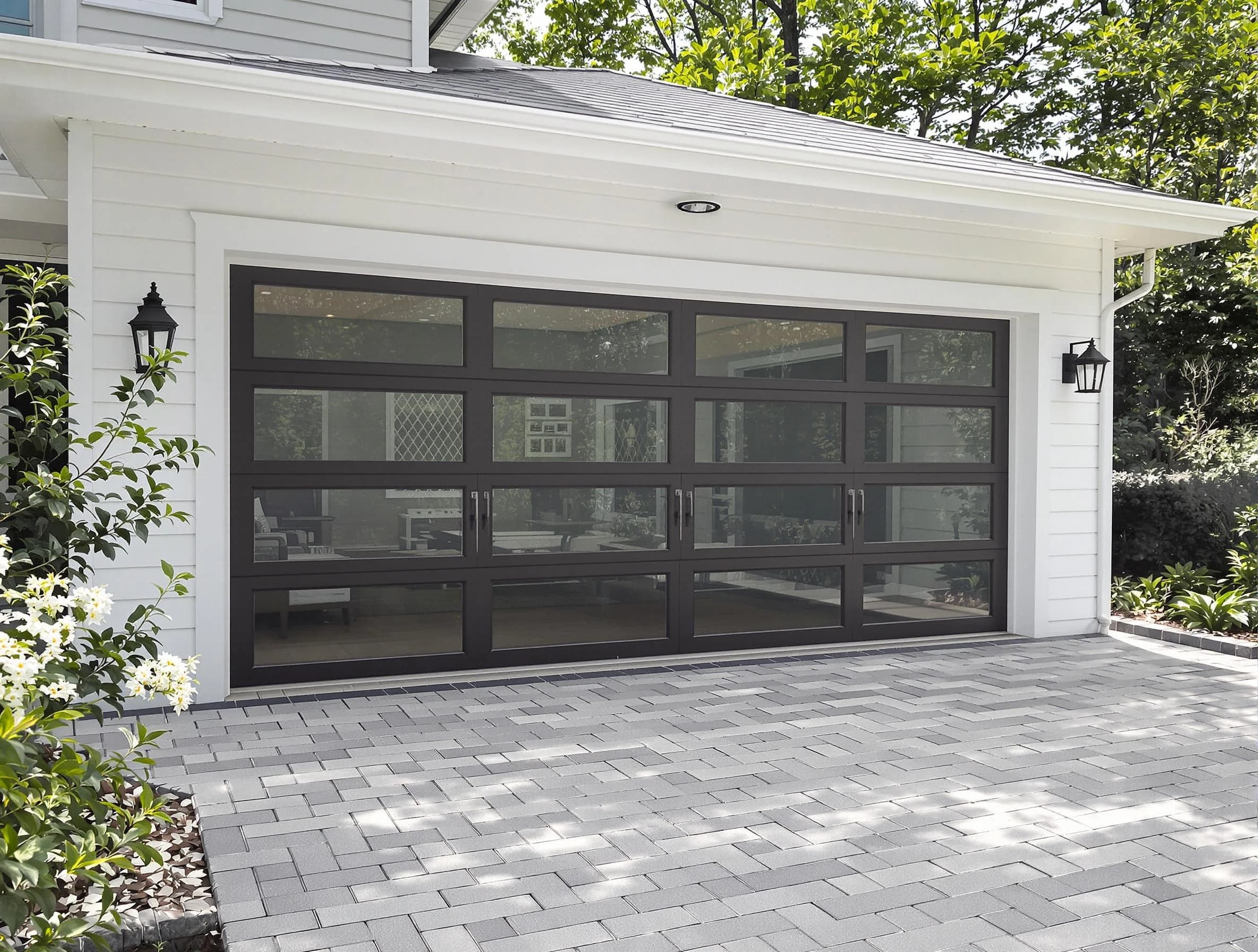 Kendall Park Garage Door Repair design specialist presenting custom garage door options to Kendall Park homeowner