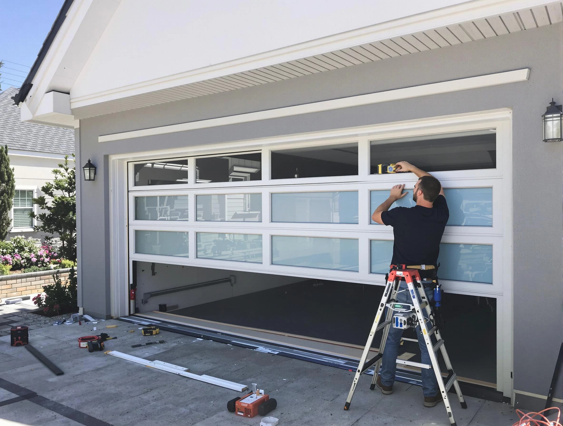 Kendall Park Garage Door Repair team performing garage door replacement in Kendall Park