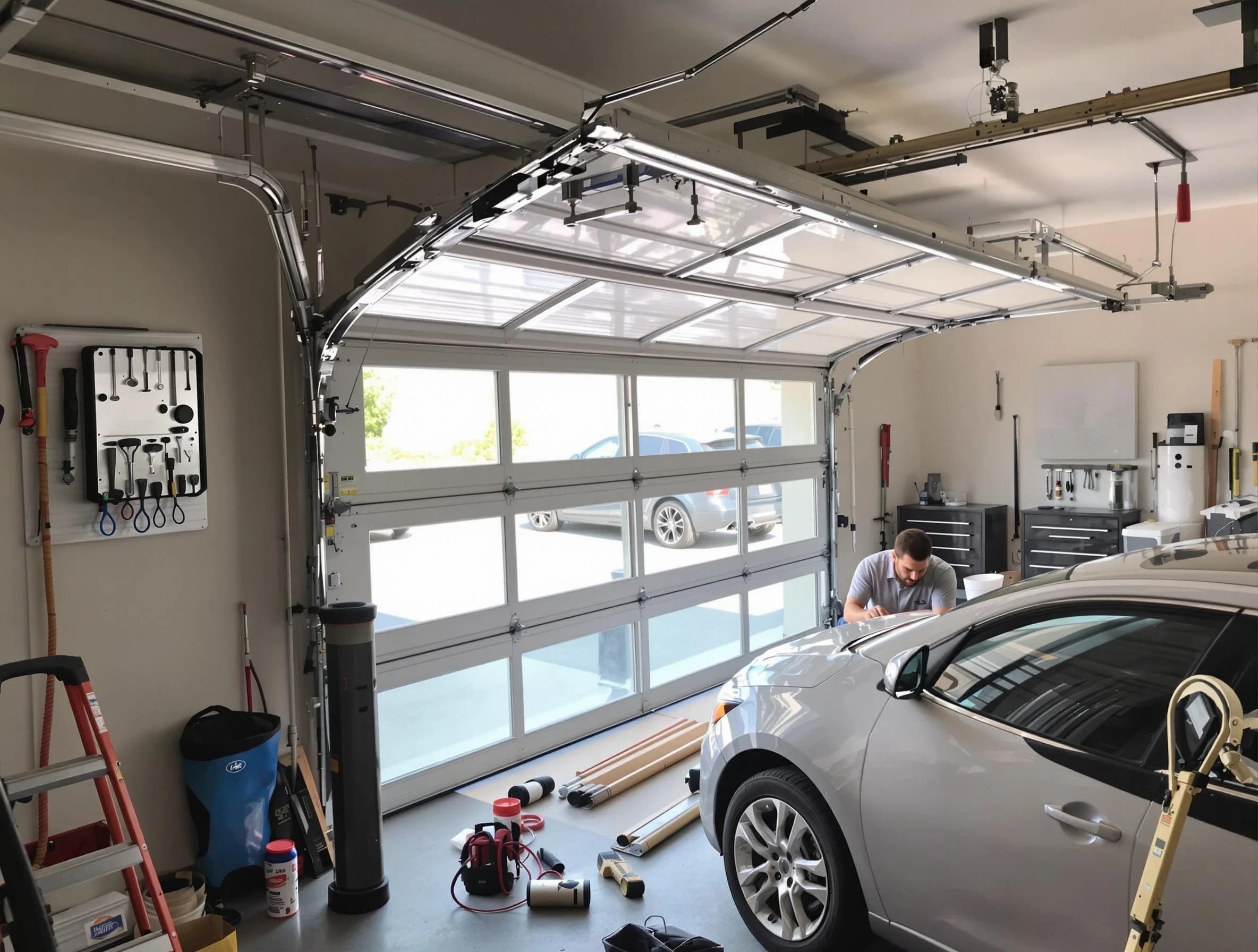 Garage door noise reduction service by Kendall Park Garage Door Repair in Kendall Park