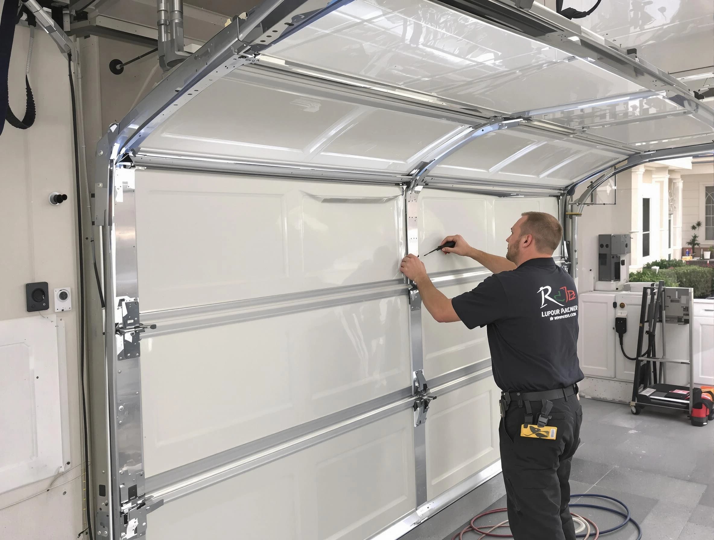 Kendall Park Garage Door Repair professional performing panel repair in Kendall Park