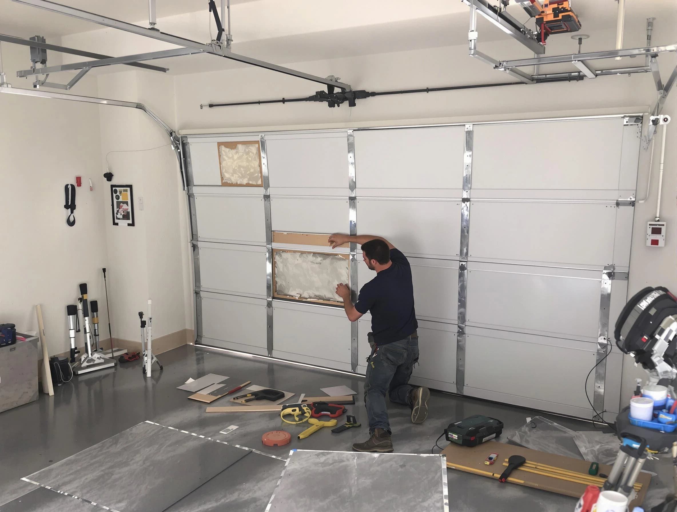 Garage Door Panel Repair in Kendall Park